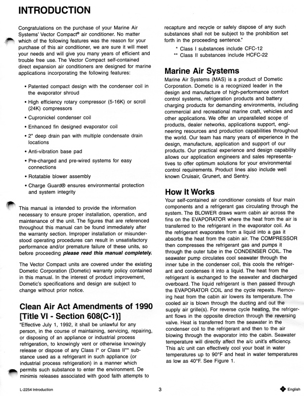 Passport marine air system102