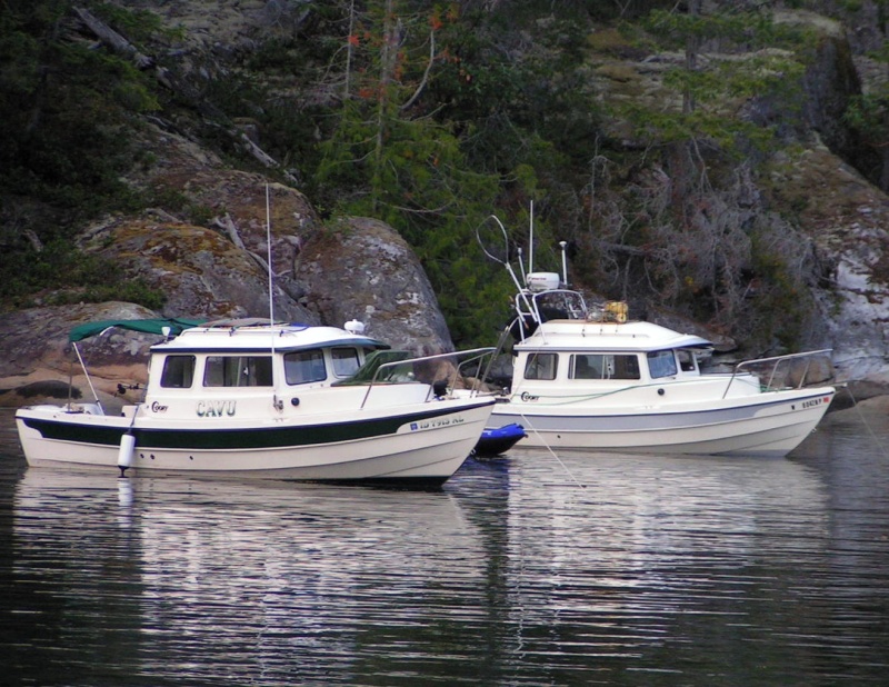 (Pat Anderson) CAVU and Susan E at Prideaux Haven 9-13-05