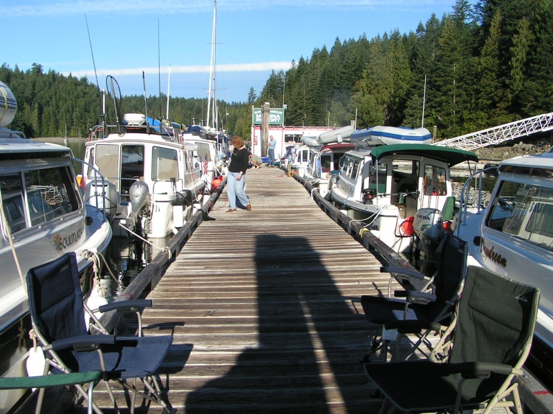 (Pat Anderson) On the Dock at Gorge Harbour 9-10-05