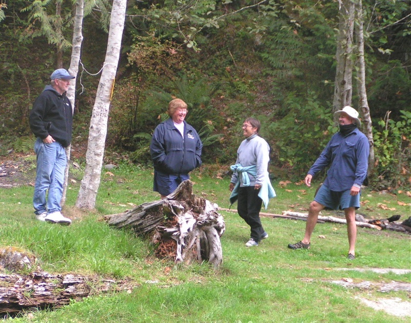 (Pat Anderson) Tim, Patty, Pam and Brock at Roscoe Cove 9-15-05