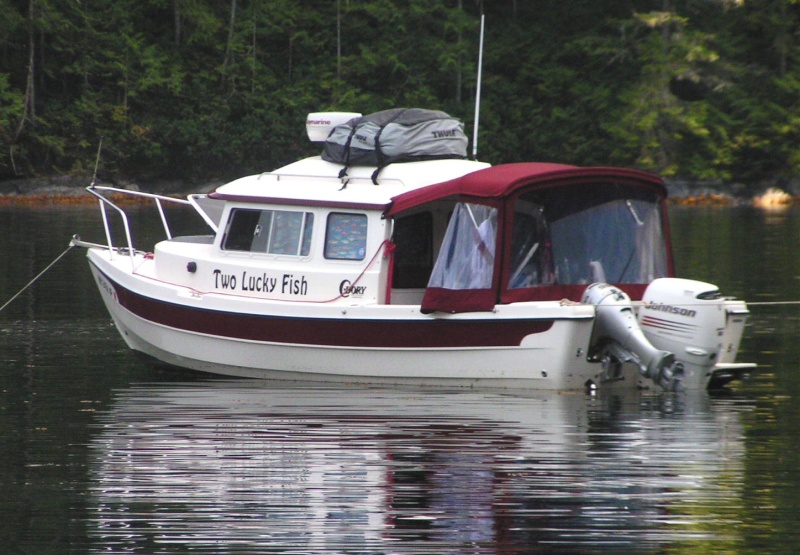 (Pat Anderson) Two Lucky Fish at Prideaux Haven 9-13-05