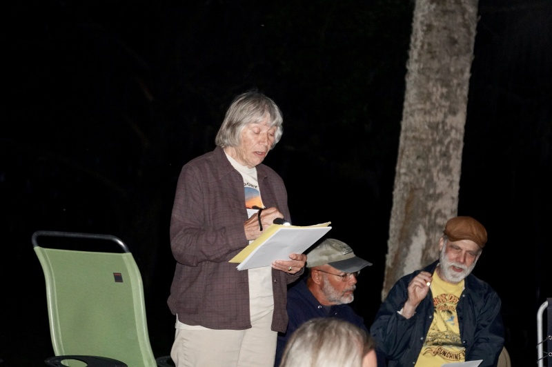 Pat leads us in song--rounds.