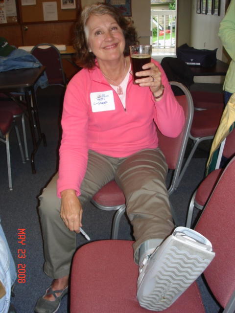 Patti (C-CAKES) aka
Bionic Woman! First the
knee, now the ankle.