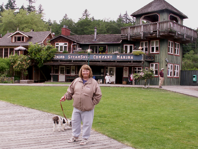 Patty and Baxter at Snug Cove 6-6-09.Sized