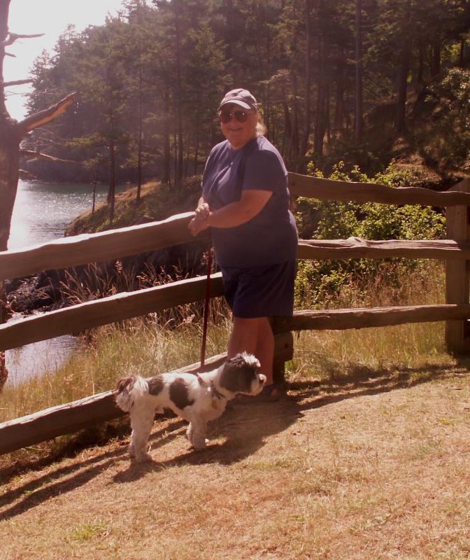 Patty and Baxter on James Island 6-28-09