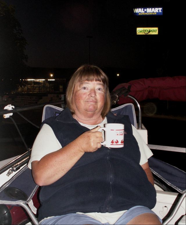 Patty at Camp Walmart in Yakima 9-13-08