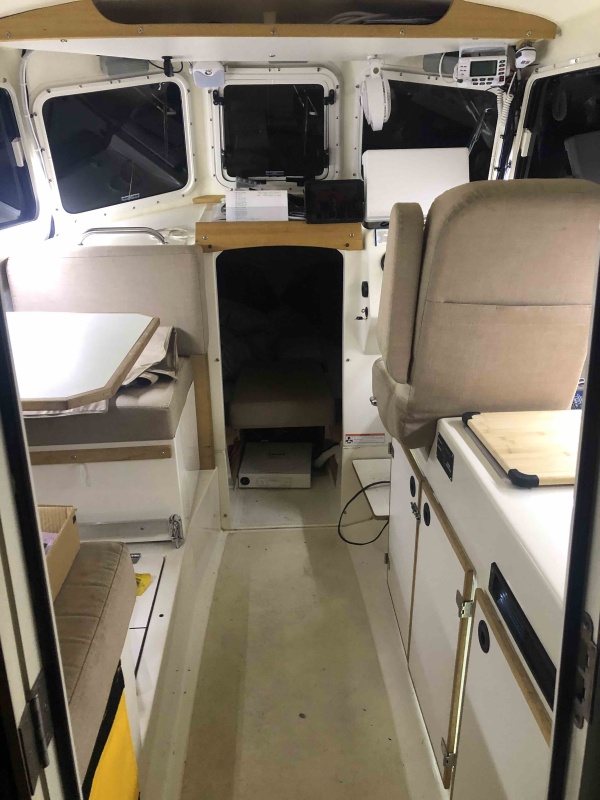 Photos shows how well the new LED's light cabin.