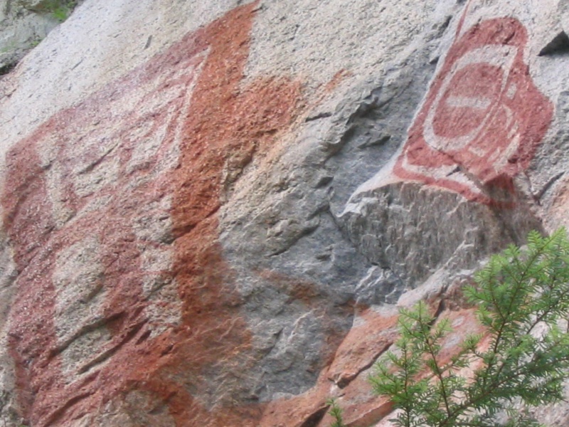 Pictograph Copper and Eagle