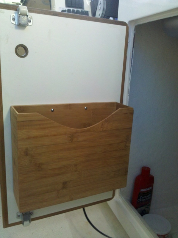 PlateHolderOnCabinetDoor