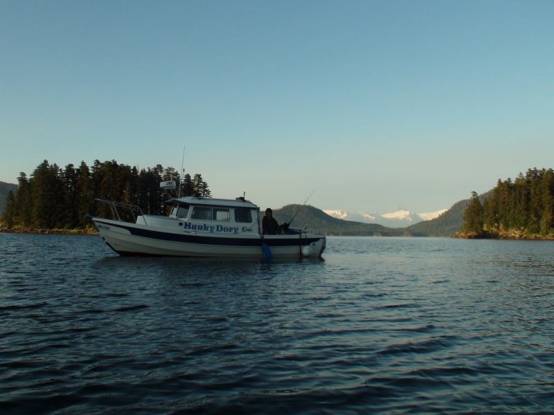 Pleasant Bay Anchorage looking east to Mt Sumdum