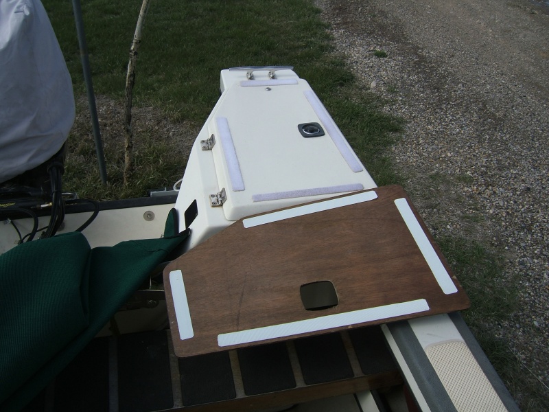 ply wood covers attached by velcro