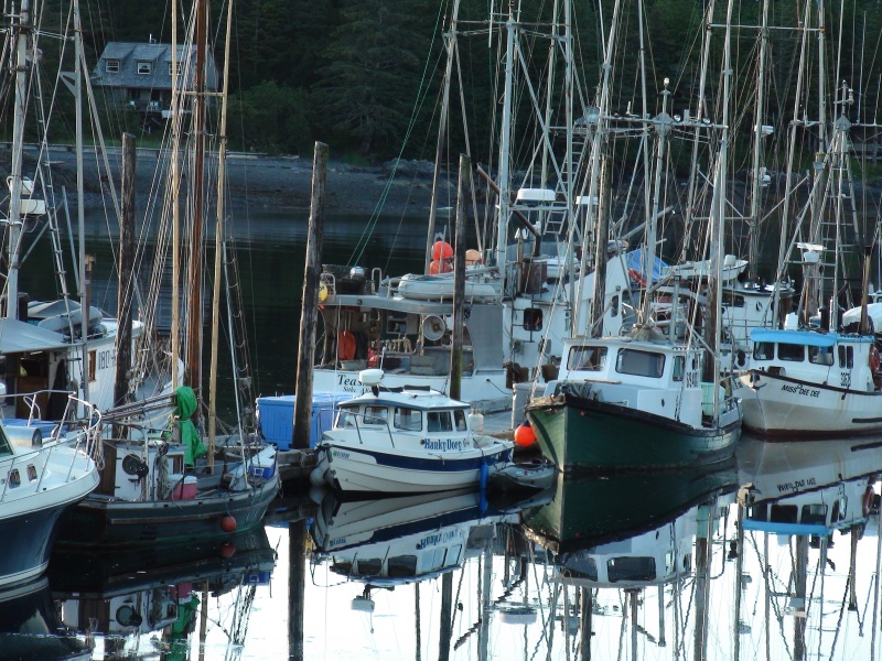 Port Alexander, Hunkydory amongst the fishing and charter boats