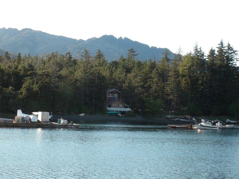 Port Alexander Lodge with airplane & newly acquired C-Dory