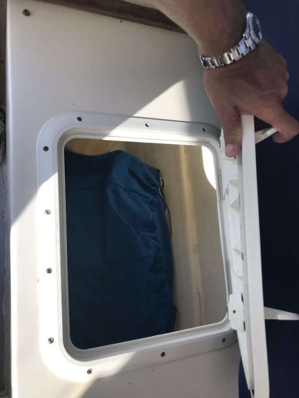 Port side under bench seat