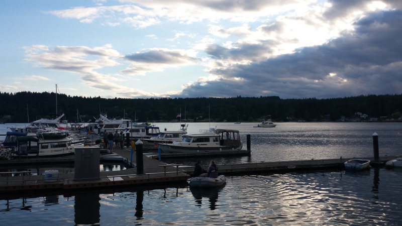 Poulsbo Marina at dusk