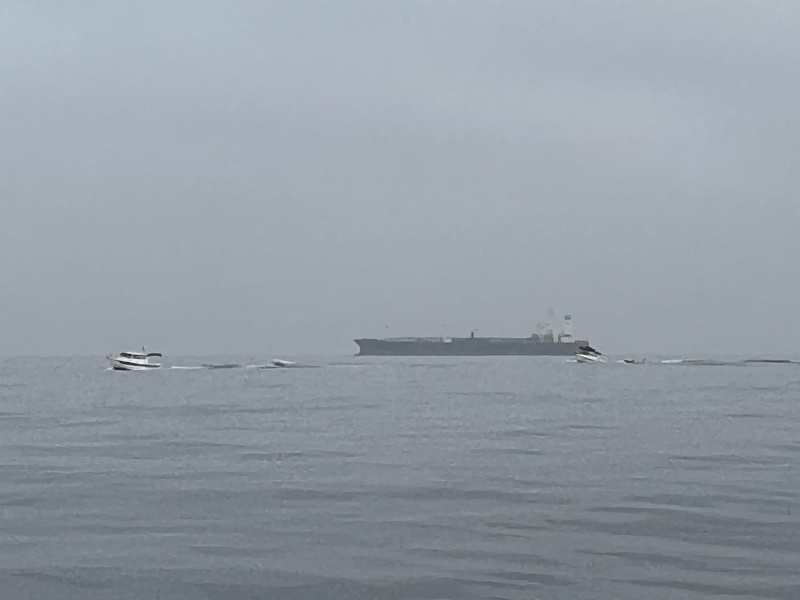 Pounder and Sea Spray on the way to Catalina Island