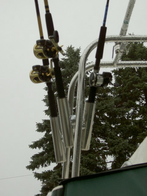 Radar arch rod holders - maximizing space.
