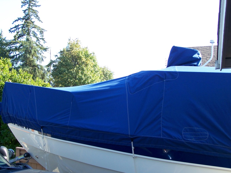 Radome also protected by boat cover