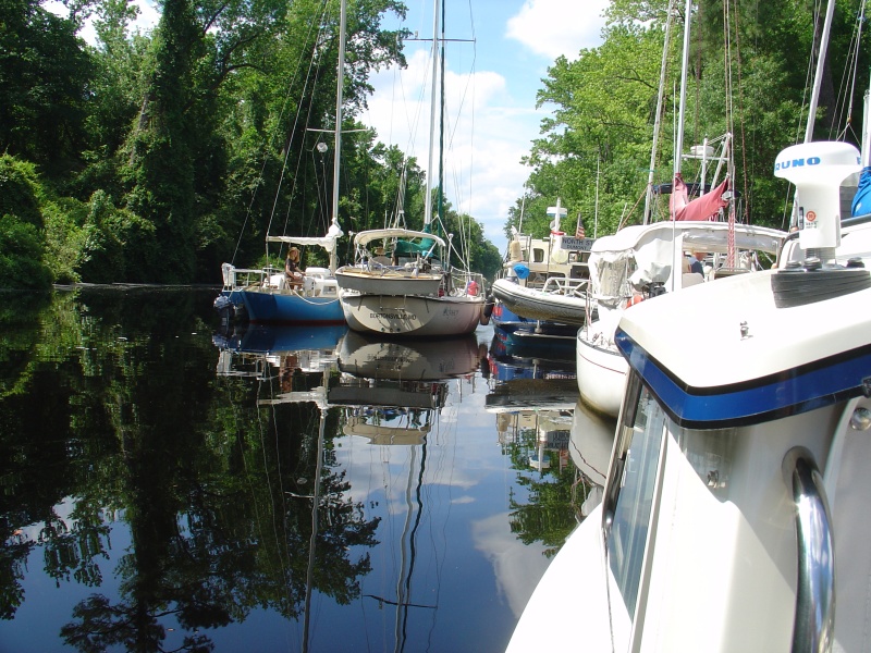 Raft up at Dismal Swamp Visitor Center