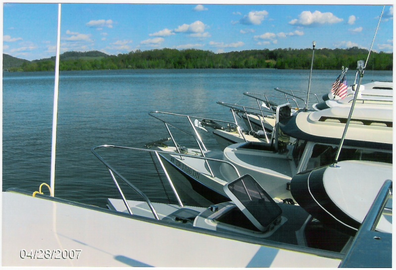 Rafted together on the Cumberland River