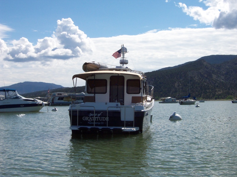 Ranger 29, Spirt of Gratitude moored at Two Rivers Marina