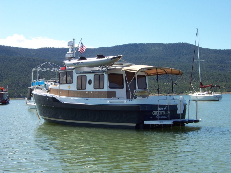 Ranger 29, Spirt of Gratitude moored at Two Rivers Marina