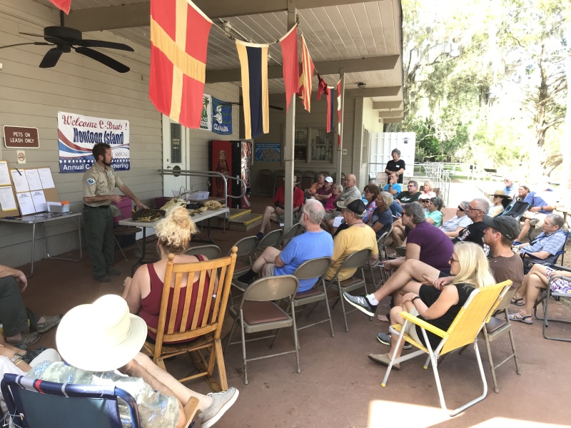 Ranger Jim giving a talk on local Nature and Critters