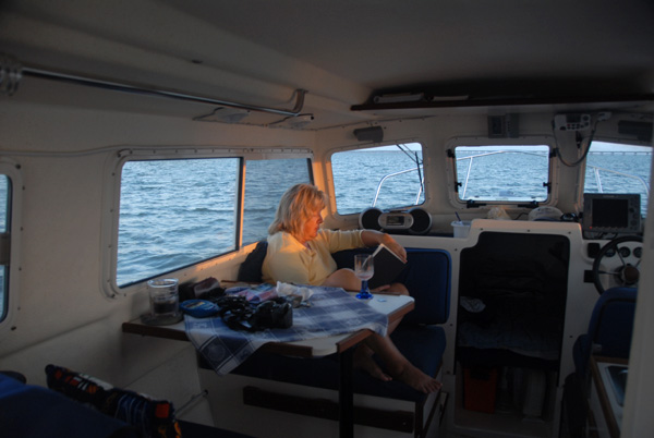 Reading at anchor