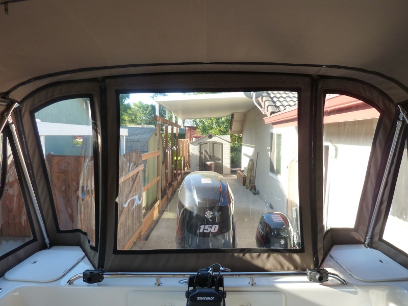 Rear view showing bow pocket and clarity of strataglass (can be rolled using care).