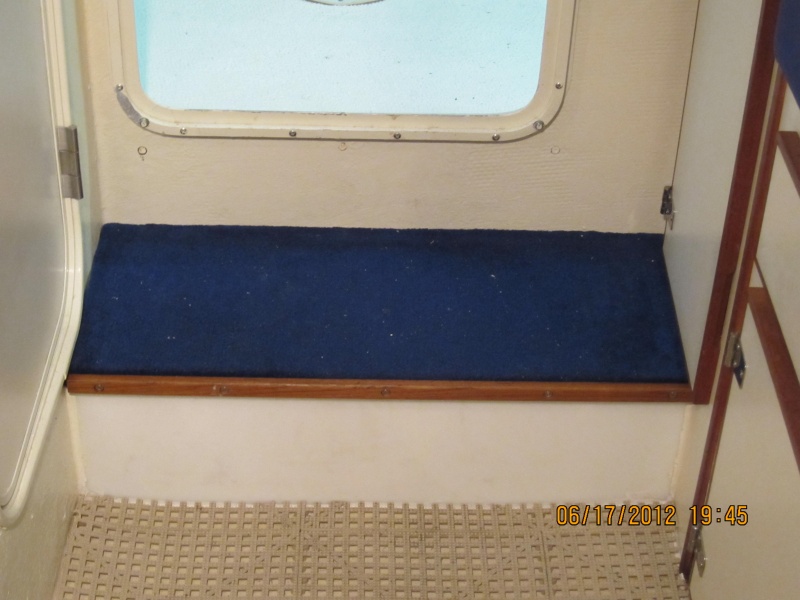 Recarpeted Step W/ Teach Edging