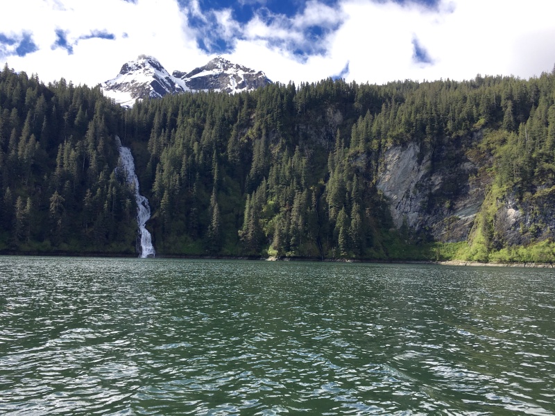 Red Bluff Bay waterfall