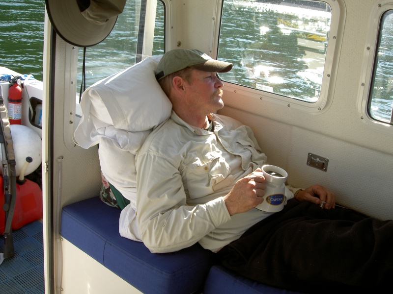 relaxing at anchor, gambier bay, almiralty island