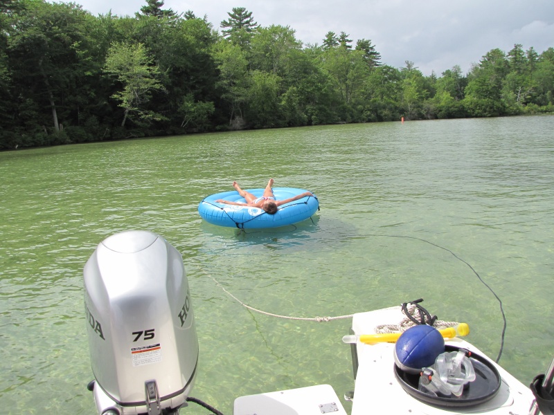 Relaxing in Braun Bay. 8/7/11