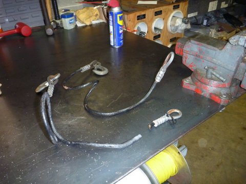 Retaining cable fails in half hooking up in 11 degree weather. Coated cable looked to have had corrosion caused by road salt just past the crimp. Removed and replaced with chain
