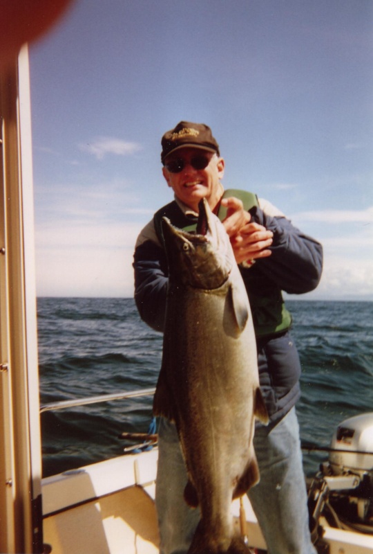 Reward for Mike (30 Lb. chinook).