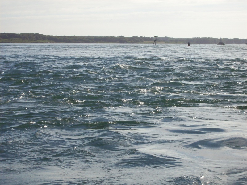 Ripping current through Woods Hole July 2010