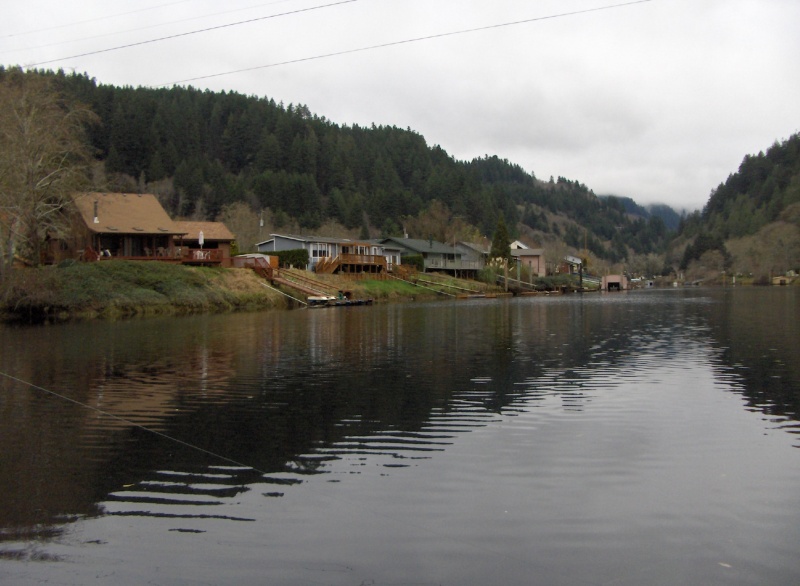 'river homes' alongside the Alsea.