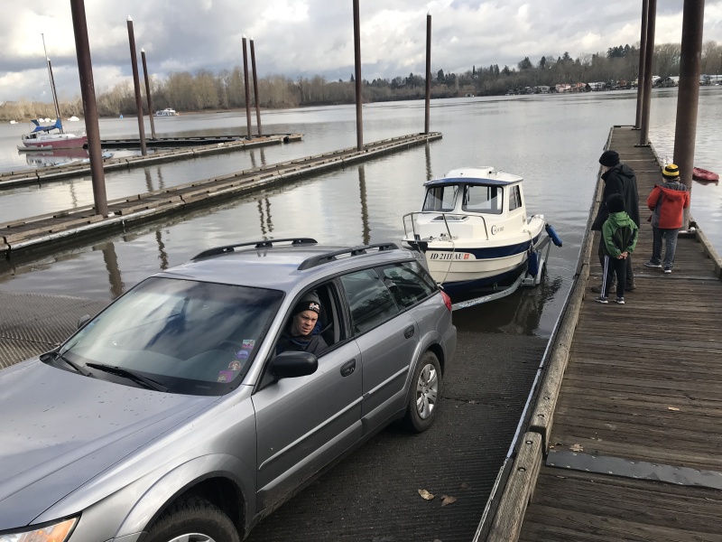 River trial at Willamette Park, Portland
