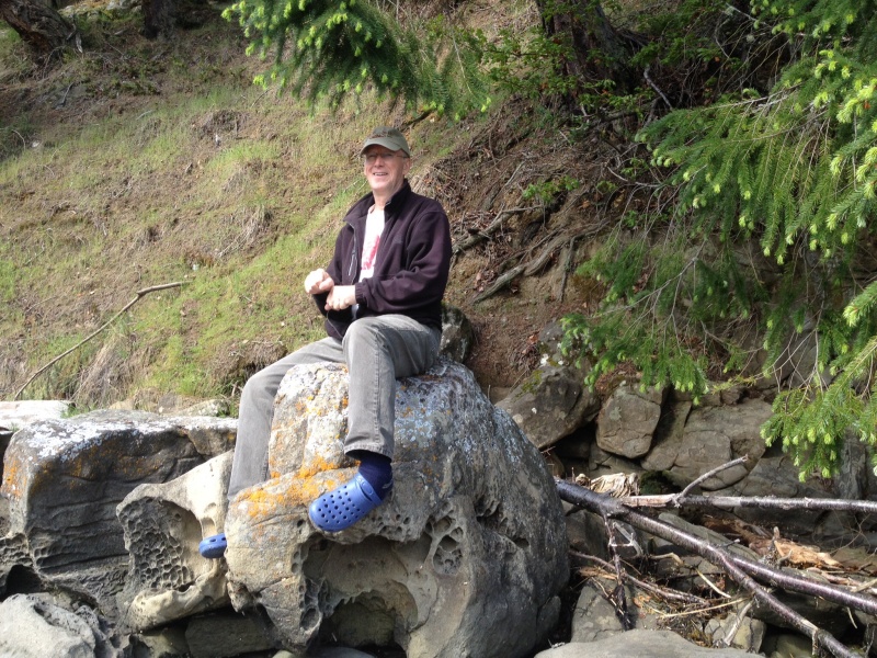 Rock riding Wallace Island