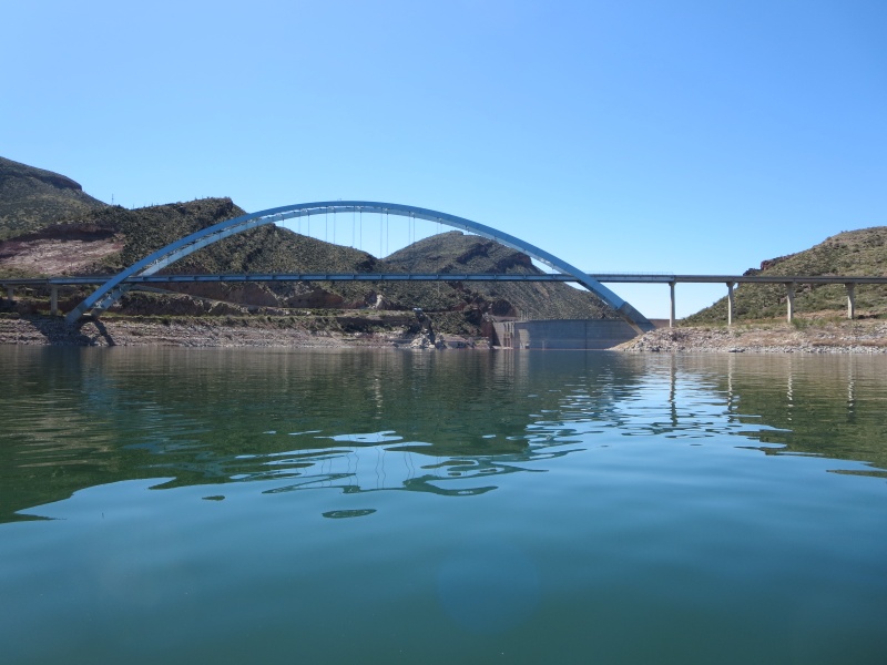 Rosevelt Lake Bridge and Dam