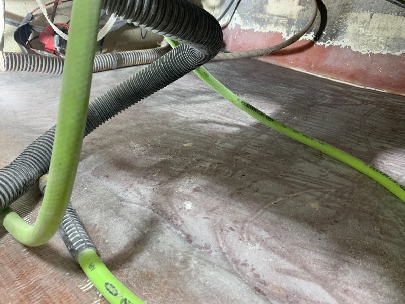 Roughly 4? x 4? area repaired