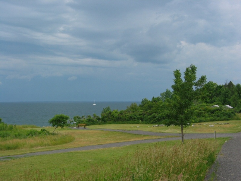 Sailboat coming to Fayette deteriorating weather