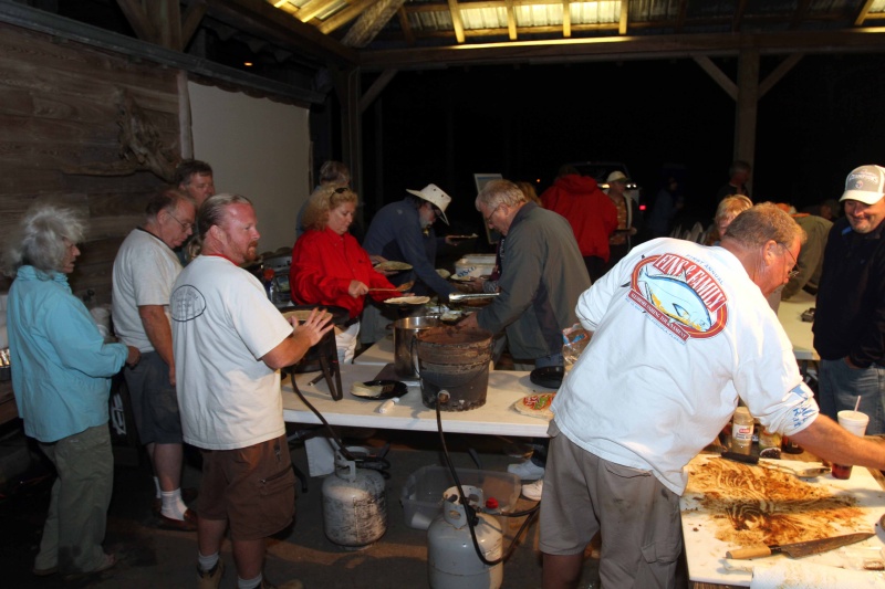 Saturday serving dinner