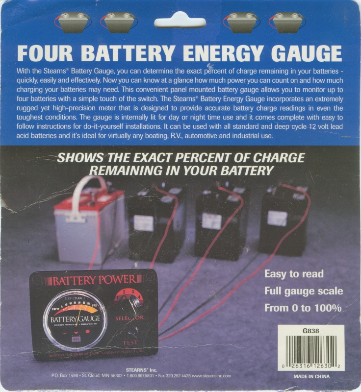Sea Angel - Battery Energy Guage package.