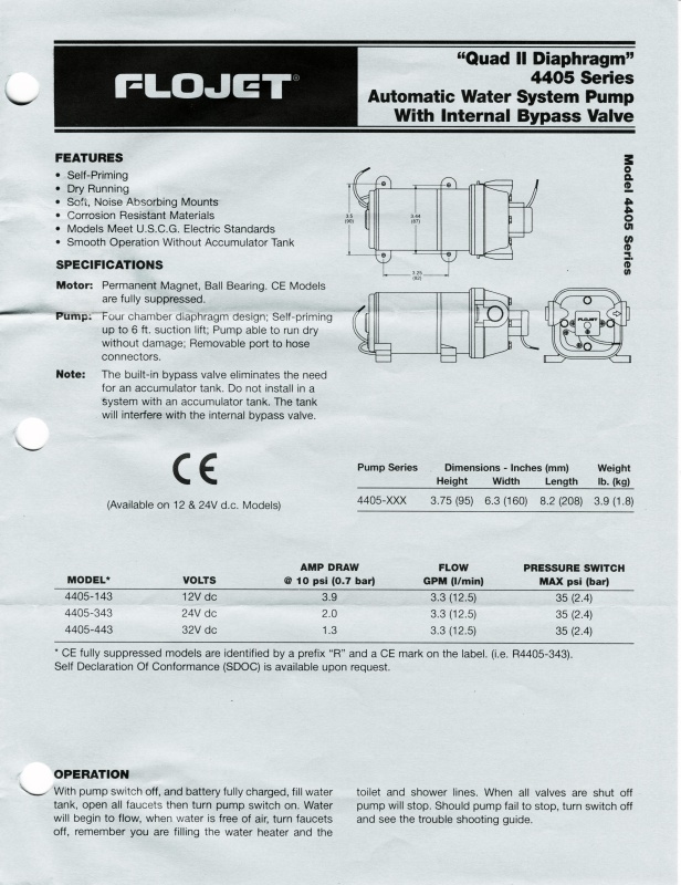 Sea Angel's Water Pump installed in 2005 CD25 by factory, in service since Sept. 2004.