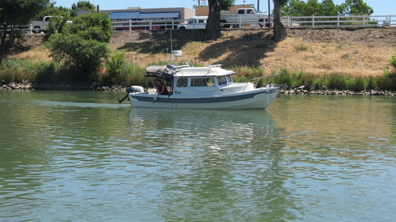 Sea Spray near Walnut Grove on the Sacramento River.