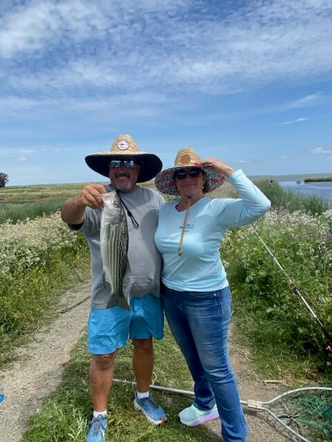 Sean and Maddy's first catch