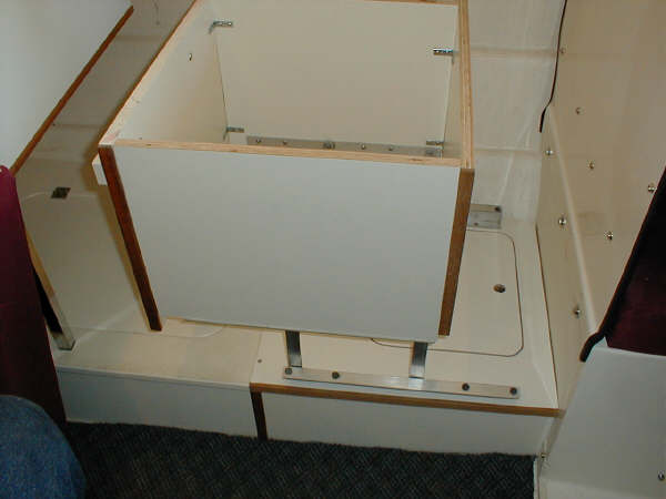 Seat Box pivoting from forward to aft
