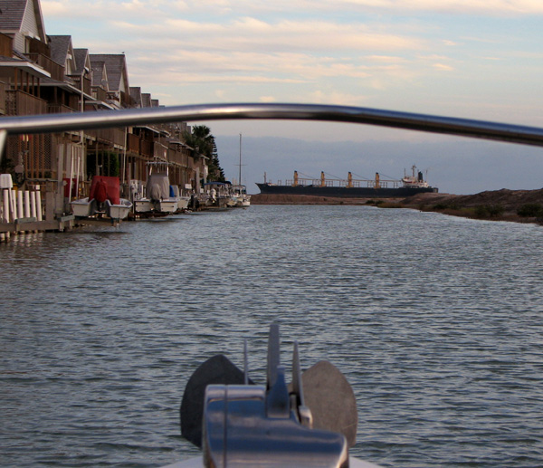 Ship in the canal??