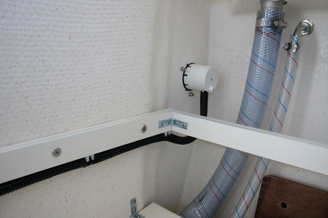 Shore power cabling inside